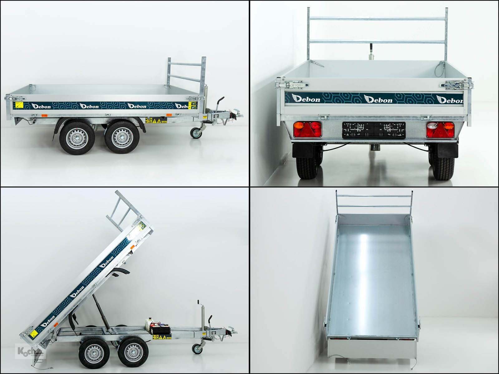Anhänger typu Sonstige Heckkipper 155x305cm 2,0t|E-Pumpe (Ki12311666So), Neumaschine v Winsen (Luhe) (Obrázek 14)